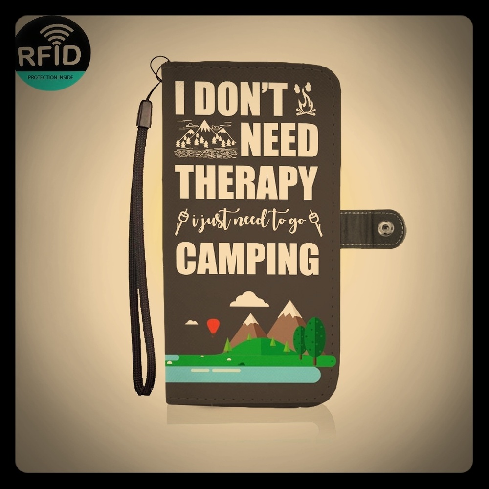 Phone Wallet Case for Camping Lovers